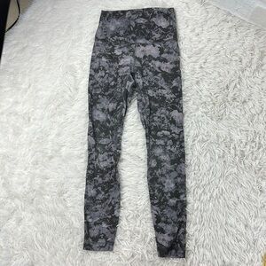 Lululemon Align Pant II 25" Floral Illusion Ice Grey Multi